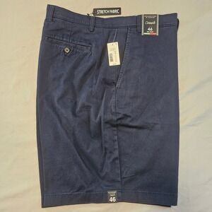 Roundtree & Yorke Size 46 Classic Fit Shorts Navy 9" inseam NWT L877